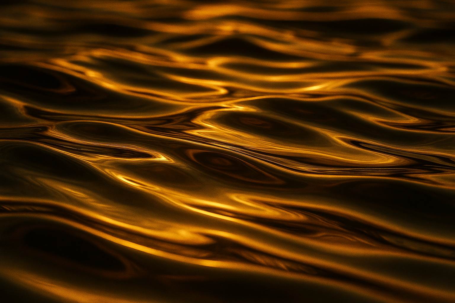 Abstract liquid golden reflections 07